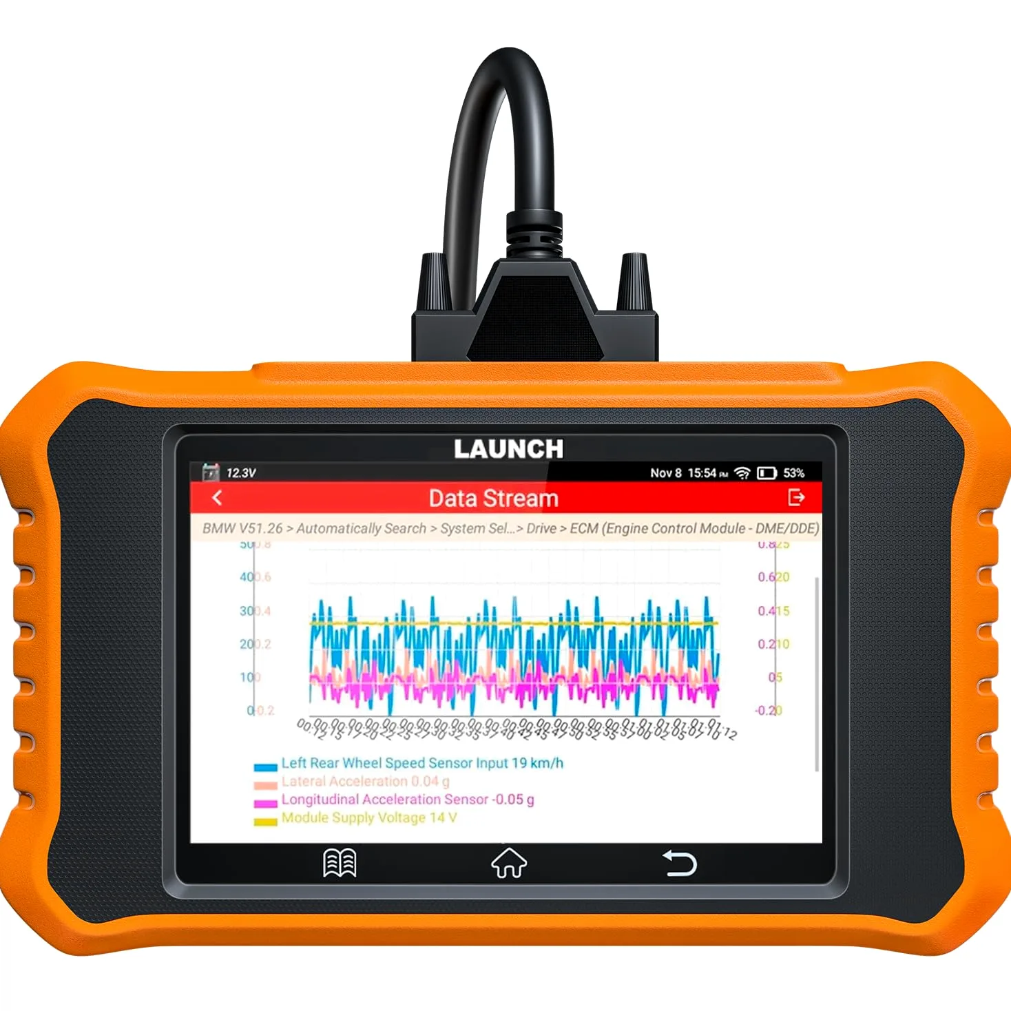 LAUNCH X431 Elite V2.0 OBD2 Diagnóstico de Todo Sistema para Toyota, Función de Todo Reinicio, Bidireccional, Codificación ECU Reset de Aceite Registro de Batería Escáner