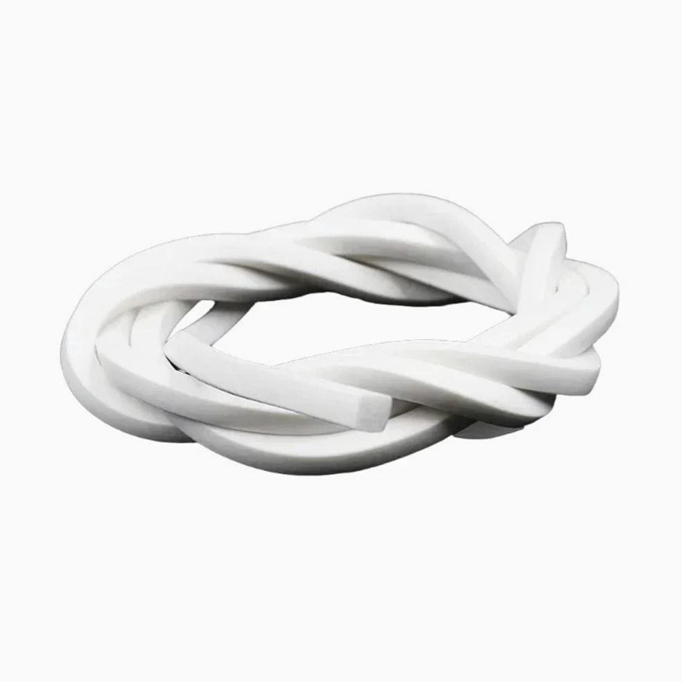 Tira de gomaespuma Tira de sellado cuadrada espuma silicona blanca, junta for puertas y ventanas, 1 unidad(5M*15MM*20MM)