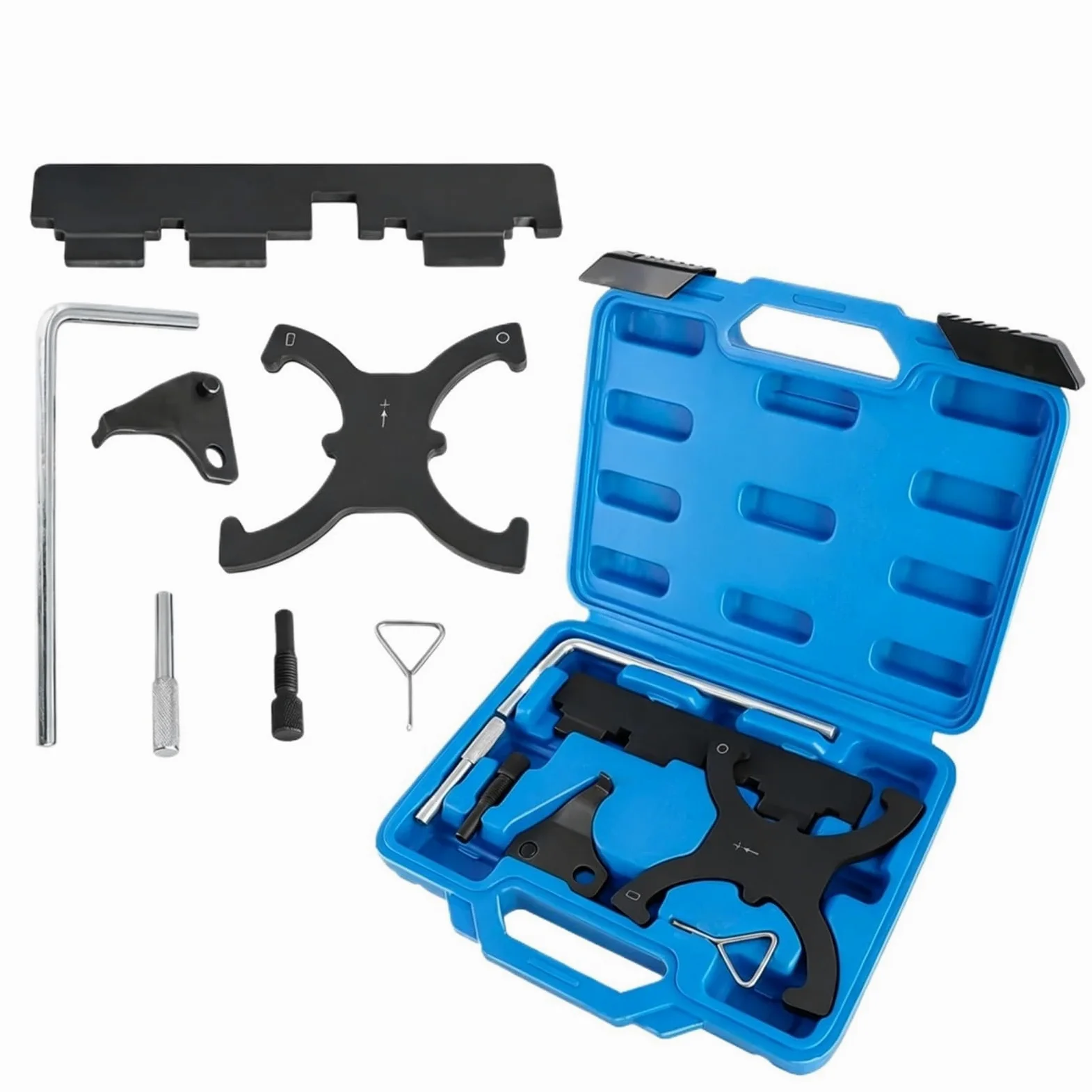 Herramientas Ajuste Motor Compatible Con Ford Para C-Max Para Fiesta Para Focus 1.6 TI-VCT 1.6 Duratec Para EcoBoost Kit De Herramientas De Ajuste De Bloqueo De Sincronización Del Motor