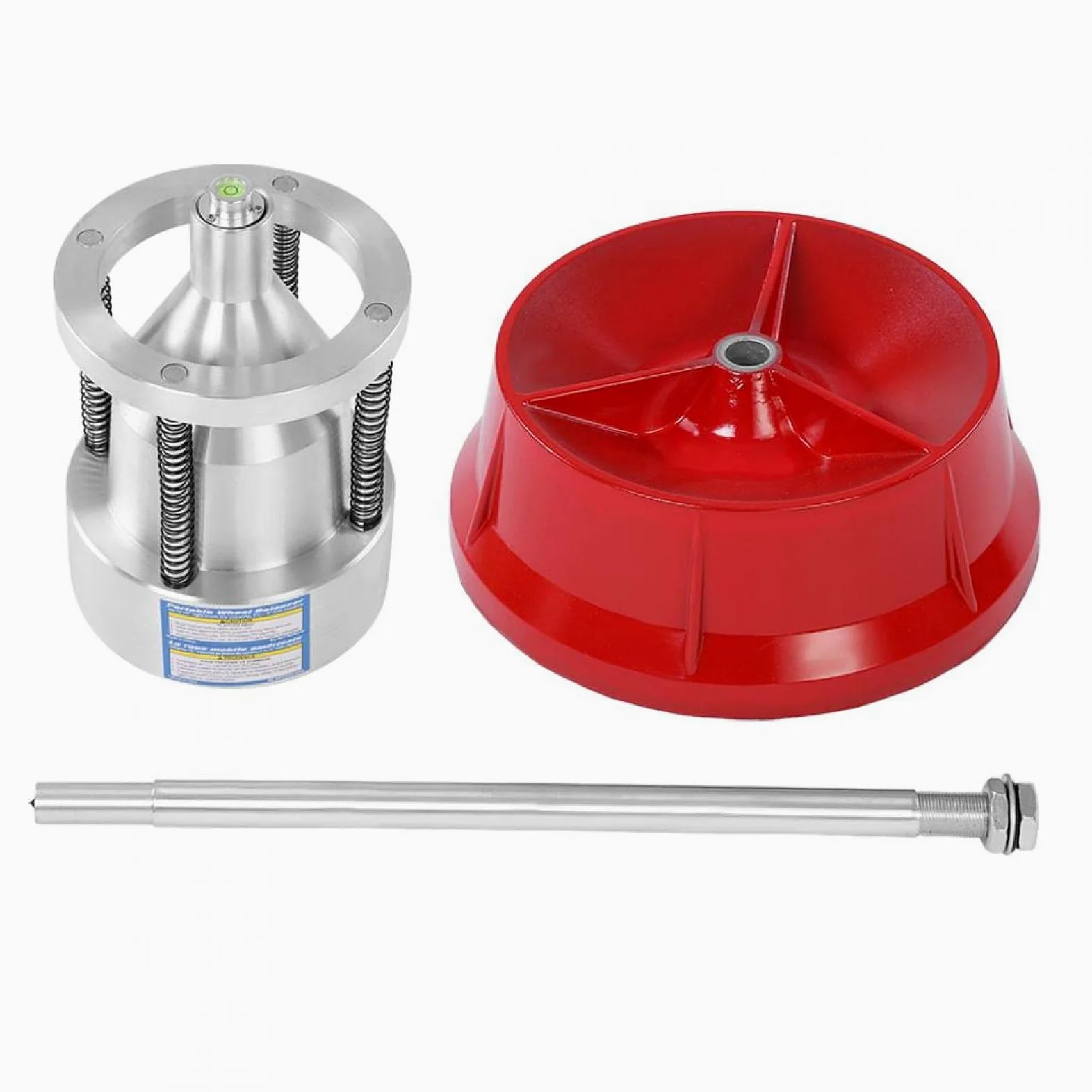 Yctze equilibradora de Ruedas Coche Coche Camión Cubos portátiles Rueda Equilibrador de neumáticos Nivel de Burbuja Llanta resistenteequilibradora de neumaticos