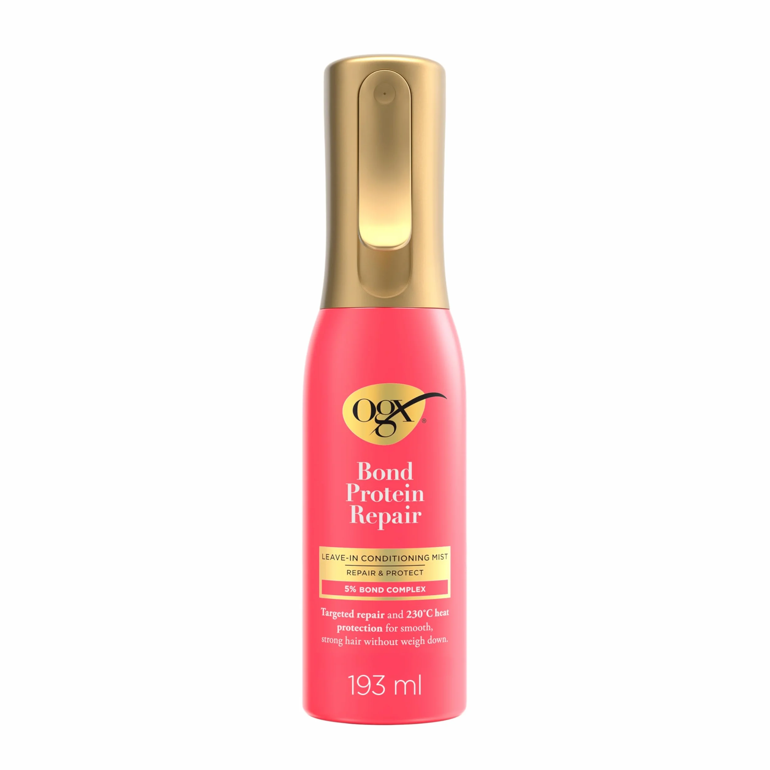 OGX Bond Protein Repair Leave in Conditioner Mist 193 ml protector térmico 230°C cabello seco dañado