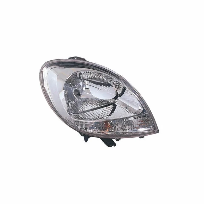 Repiauto Faro delantero derecho H4 cromado piloto intermitente blanco compatible con Nissan Kubistar 2003-