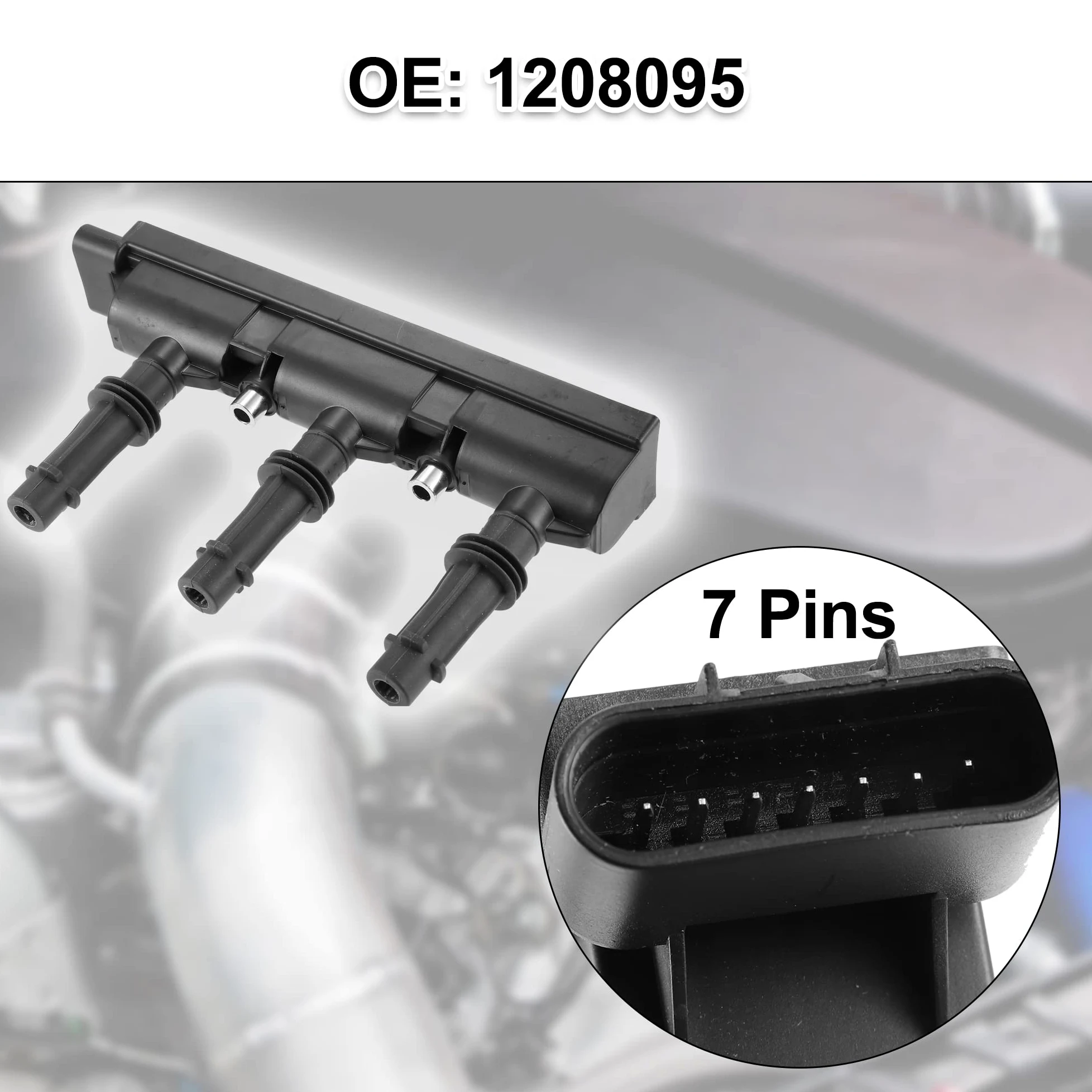 QUARKZMAN Encendido Bobina 1208095 para Opel Corsa D S07 1.0 L08, L68 2009-2014