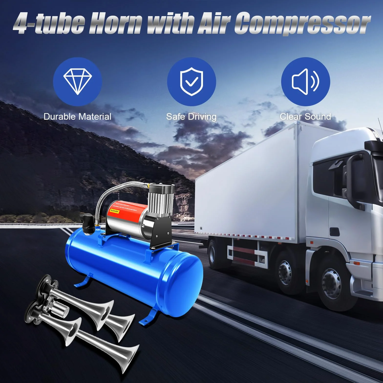 Compresor de aire portátil de 12 V, 6 L para neumáticos de coche, bicicletas y pelotas, compresor de aire con apagado automático, compresor de aire para viajes, taller y hogar