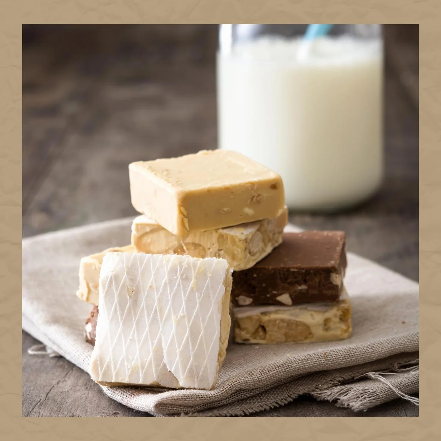 Turrones Artesana 4 Gustos 0% Azúcares Añadidos 300g Pack