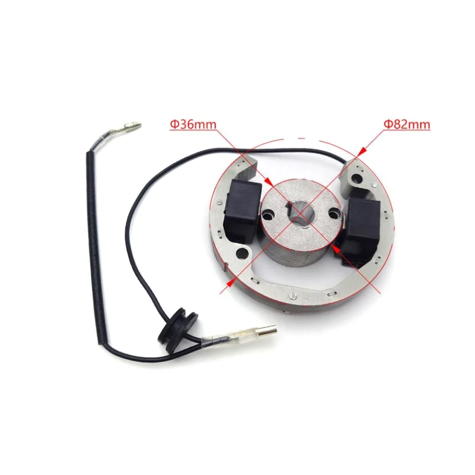 SX50 50cc 2 brote de motor de motor Magneto Magneto El volante del estator del volante compatible con bicicletas de boxes 2002-2008