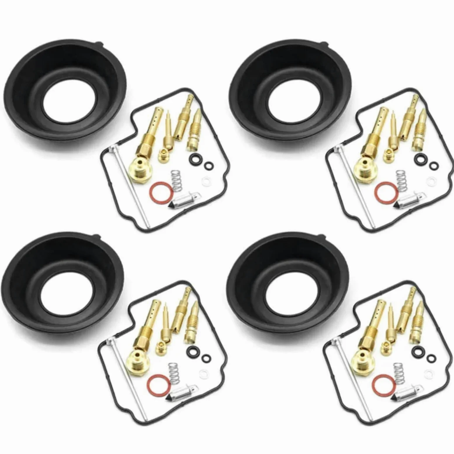 Kit Carburador Repuesto Kit Reparación Carburador Motocicleta Para CB400F CB-1 NC27 1989 1990 1991, Conjunto De Reconstrucción De Membrana De Carburador De Diafragma De Vacío(C Style)