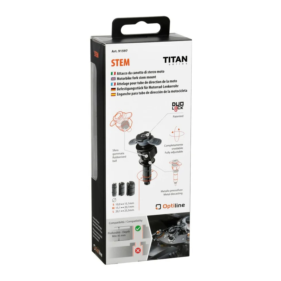 Enganche OPTI-Line para Tubo De Direccion De Motocicleta