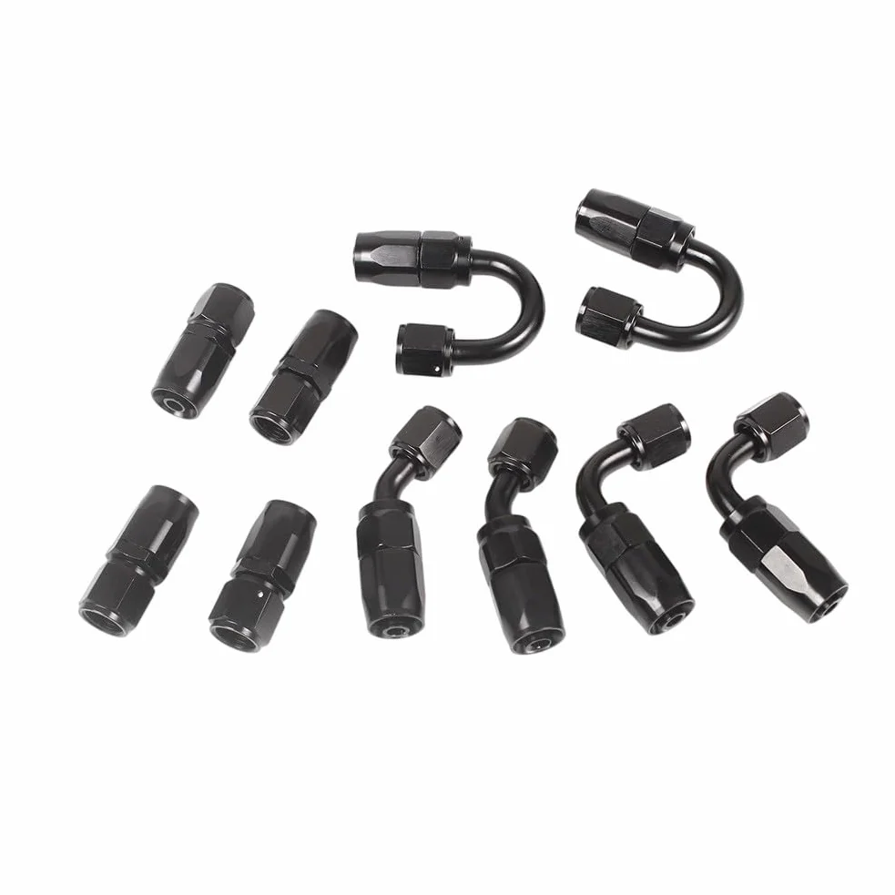 Kit de manguera AN6 de 6 m de longitud con 10 accesorios para refrigerante de aceite y uso del sistema de combustible en configuraciones industriales y de rendimiento