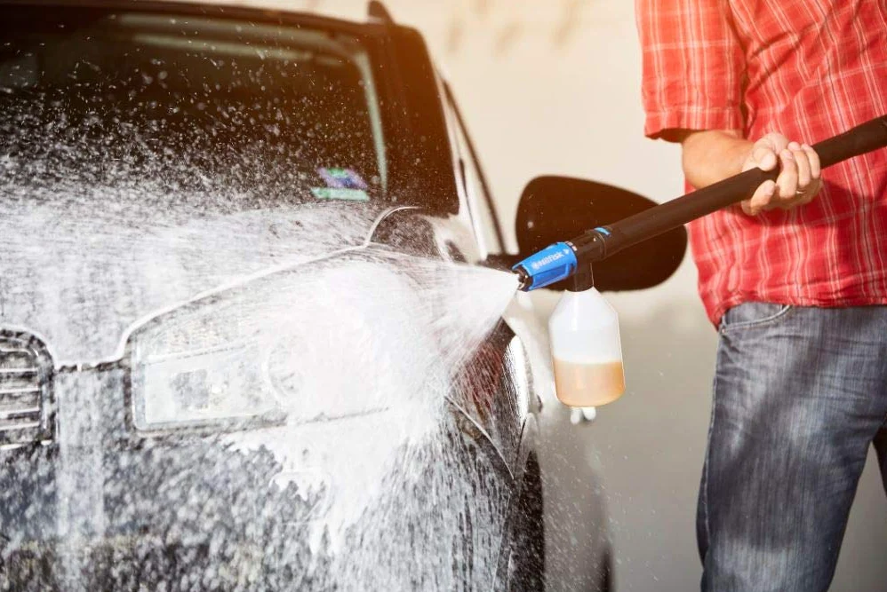 Nilfisk Kit de Limpieza de Coches - Prelavado Snow Foam + Limpiador Deep Clean + Cera Magic Wax - Detergente para Hidrolimpiadoras (500 ml c/u)