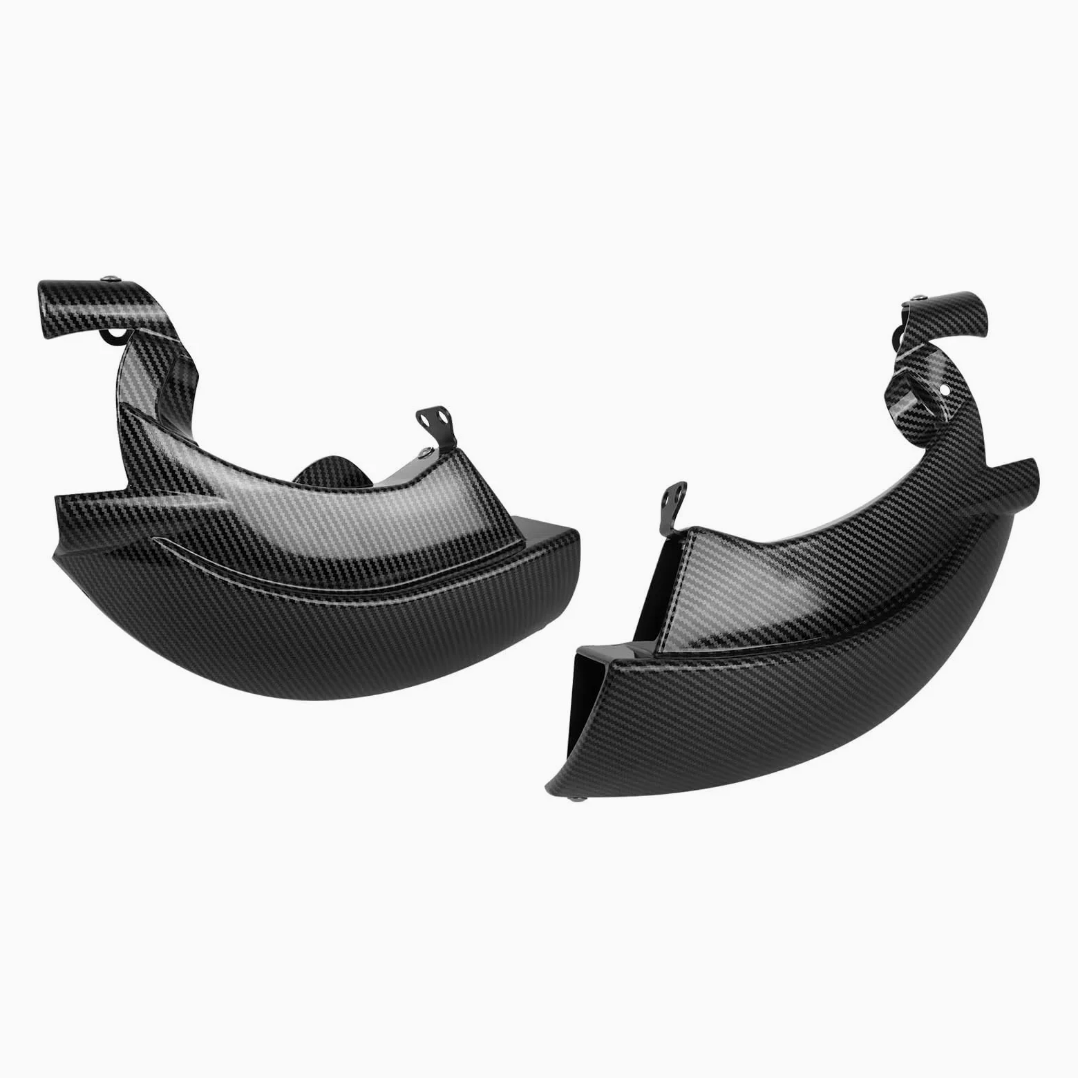 Compatible con Cubierta Lateral refrigeración Pinza Freno ABS | Ajuste la dirección del flujo de aire y evite que los desechos del camino bloqueen la ventilación.(Glossy black)