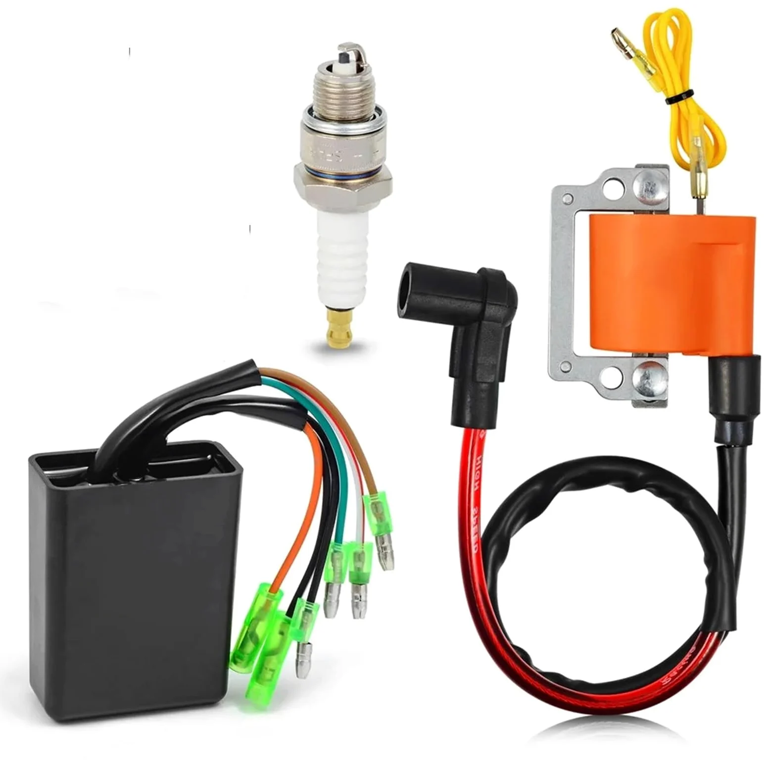 Bobina de Encendido CDI para Motocicleta, bujía para Motor de Gasolina G1 de 2 Tiempos, para Carrito de Golf, 1979-1986, J10-85540-20-00, 355-82310.