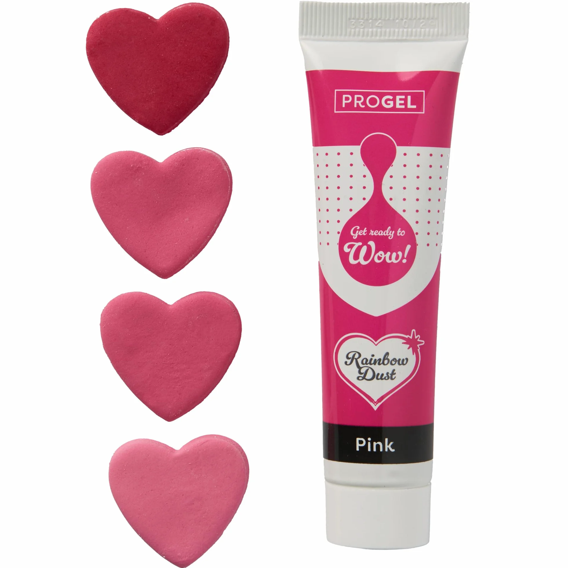 Colorante alimentario profesional Rainbow Dust ProGel Rosa 25g
