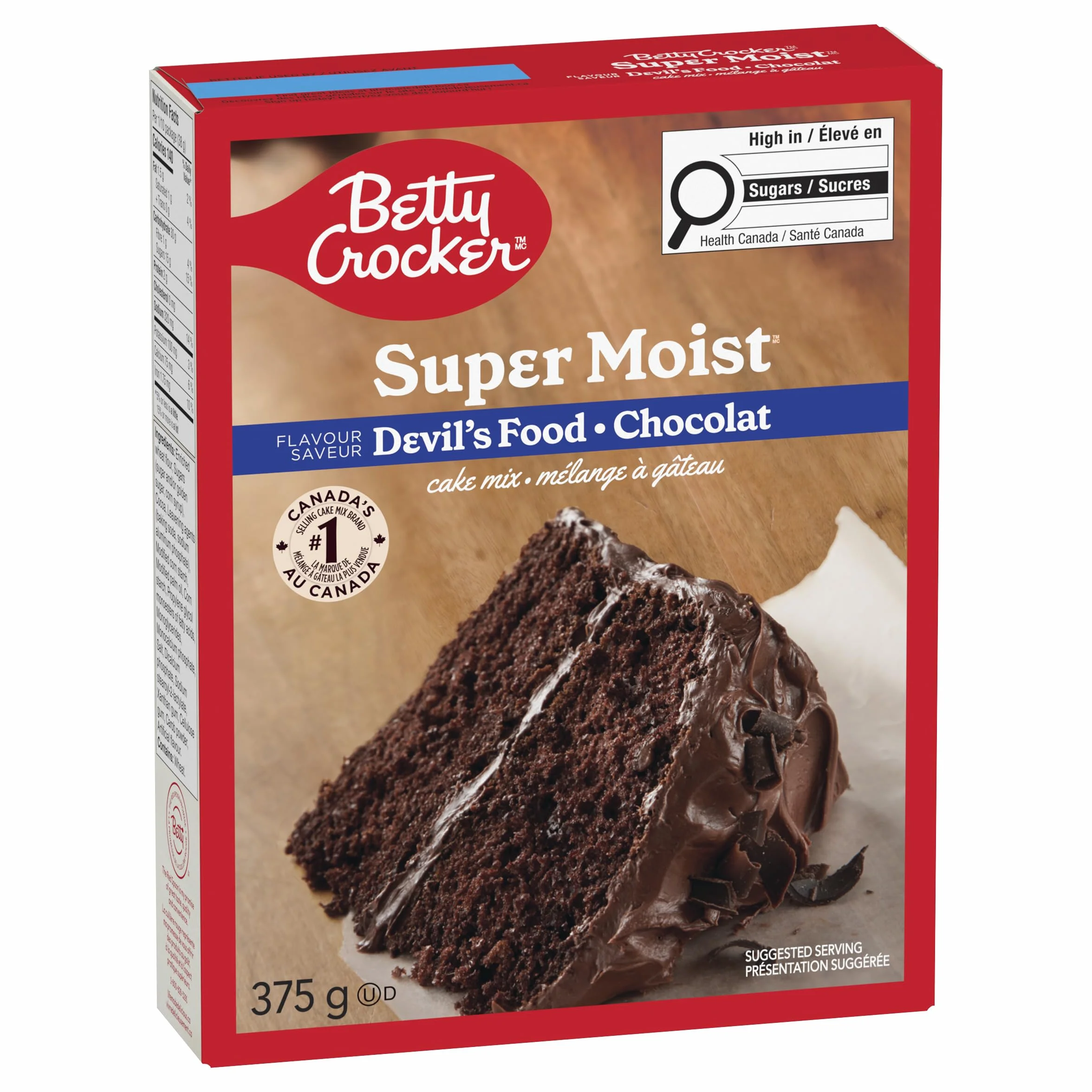 BETTY CROCKER Mezcla para tartas chocolate súper húmedo 375g