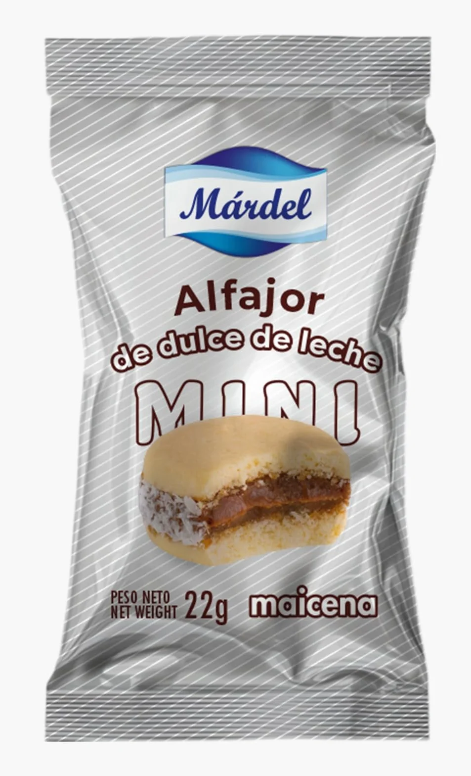Alfajores Mardel Caja 48 Mini Alfajores de Maicena con Dulce de Leche 22 g Argentinos Caseros