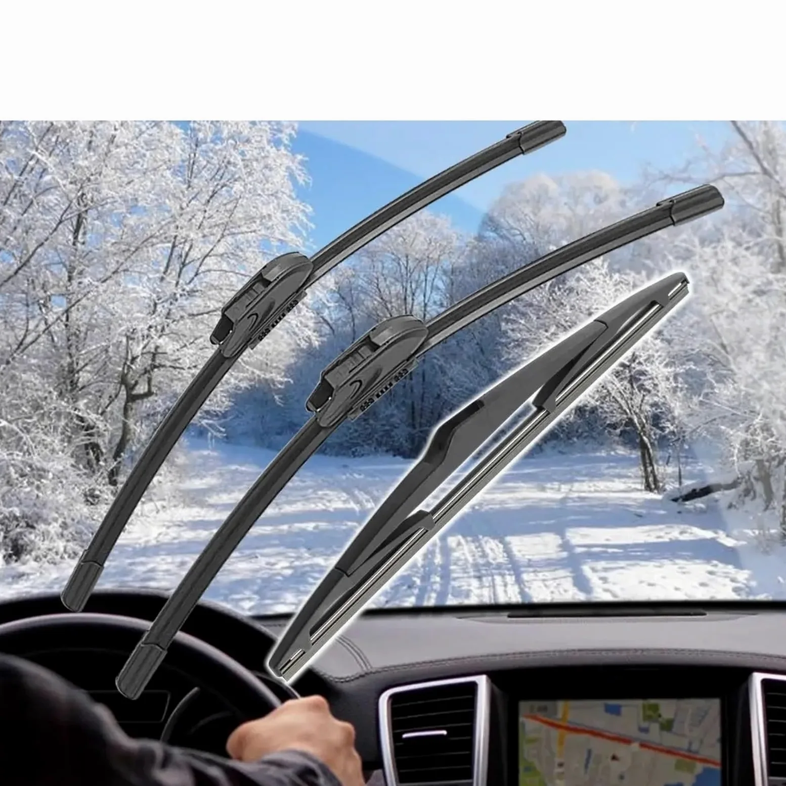 Limpia Parabrisas Escobillas Limpiaparabrisas Delanteras Traseras Para Captur Para Kaptur 2013-2016 Accesorios Para Coche 1/2/3/4/6 Unidades Juego Escobillas Limpiaparabrisas(6 PCS)