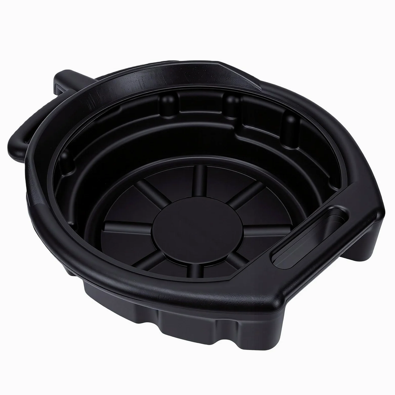 Keenso Bandeja de Drenaje de Aceite, Bandeja de Goteo de Aceite PP 15L 3.96 Galones con Boquilla Antisalpicaduras, Colector de Fluido para Coche, Motocicleta, Camión, Mantenimiento, Garaje,