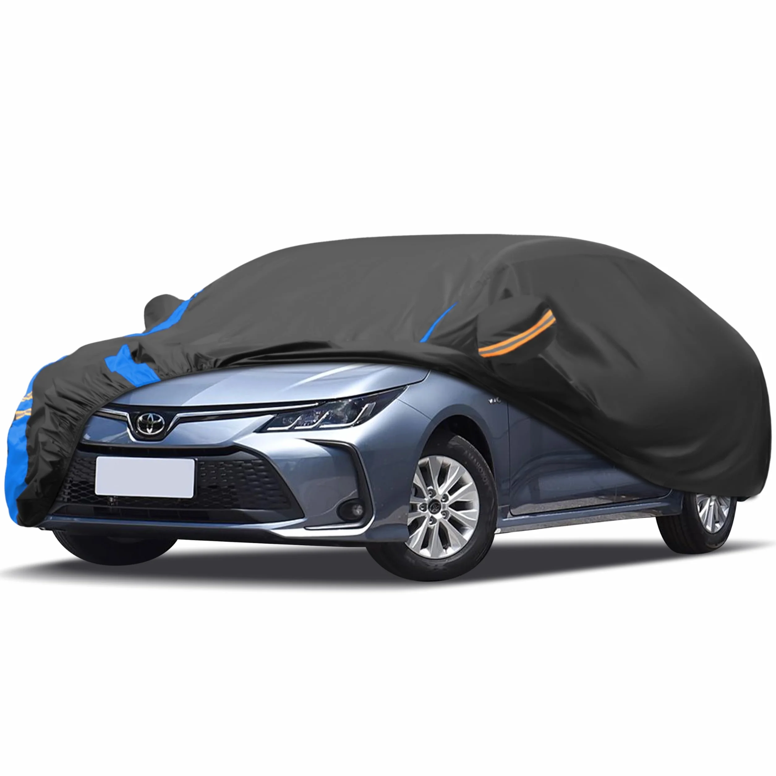 Funda impermeable para coche, cubierta para coche, funda para coche invierno y verano para garaje, protección contra el polvo, la lluvia, el sol y el polvo con bolsa de almacenamiento (Para berlina
