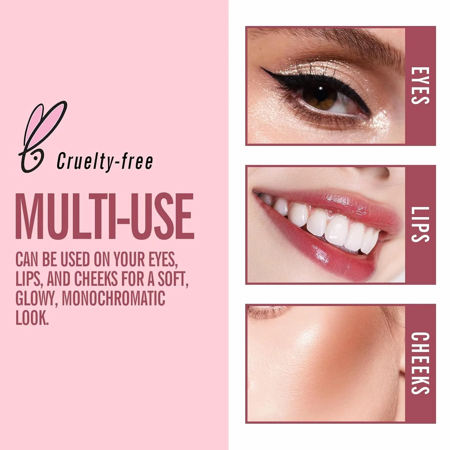 KIMUSE Juego De Barras De Maquillaje, Creamy Stick Blush, Contourstick & Iluminador