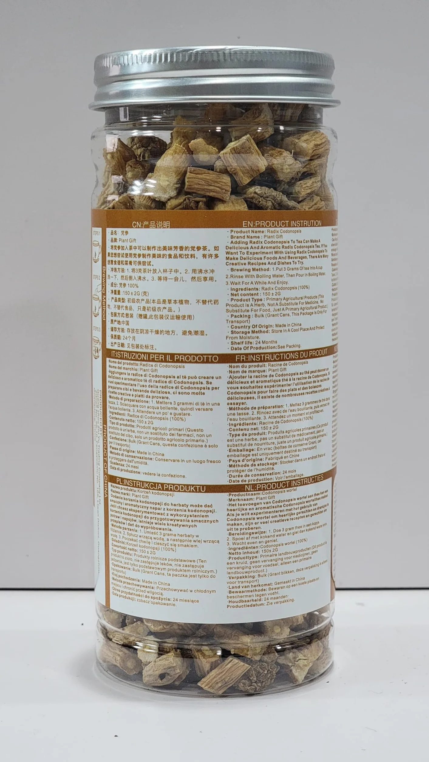 Dried Radix Codonopsis 150g (5.29oz) Codonopsis pilosula Raw Herbs