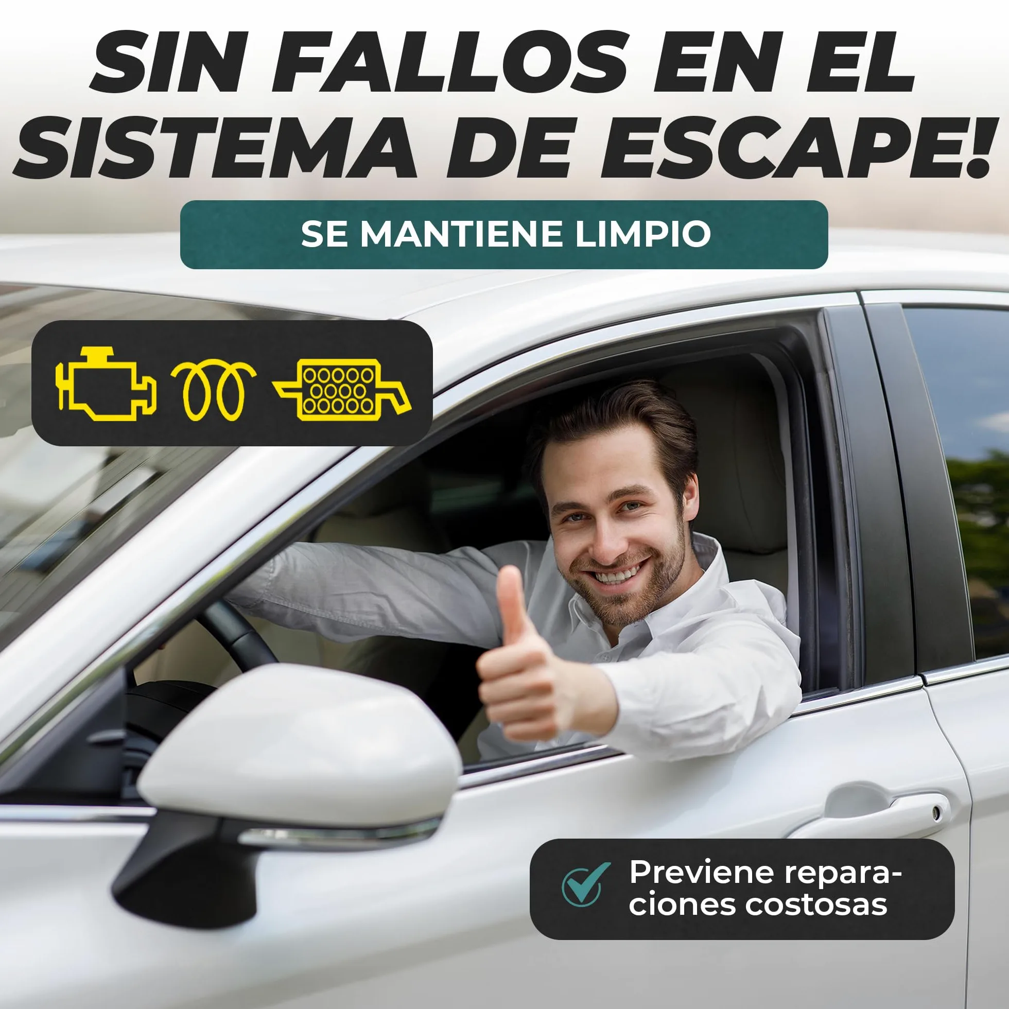 MARTIN STRAUSS Limpiador Diesel Euro 6 en 1. Descarboniza el sistema de escape: Válvula EGR, Turbo, Cat, DPF, Lambda. 1 Litro, 3 Dosis