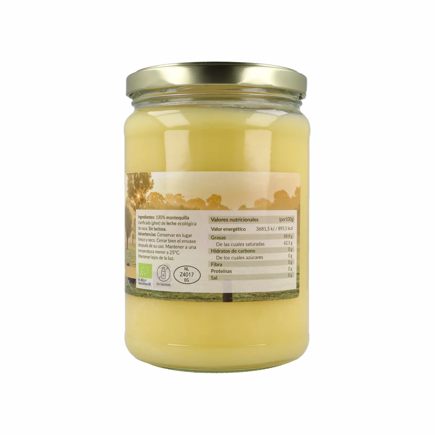 Naturitas Essentials Ghee Mantequilla Clarificada BIO 500ml Ecológica de Vaca Sin Lactosa