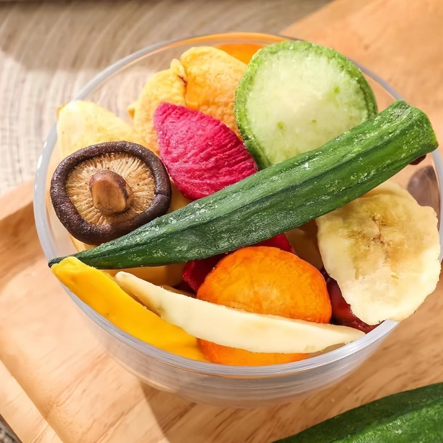 Mckona Crujientes Liofilizados de Fruta y Verdura 300g Snack Saludable