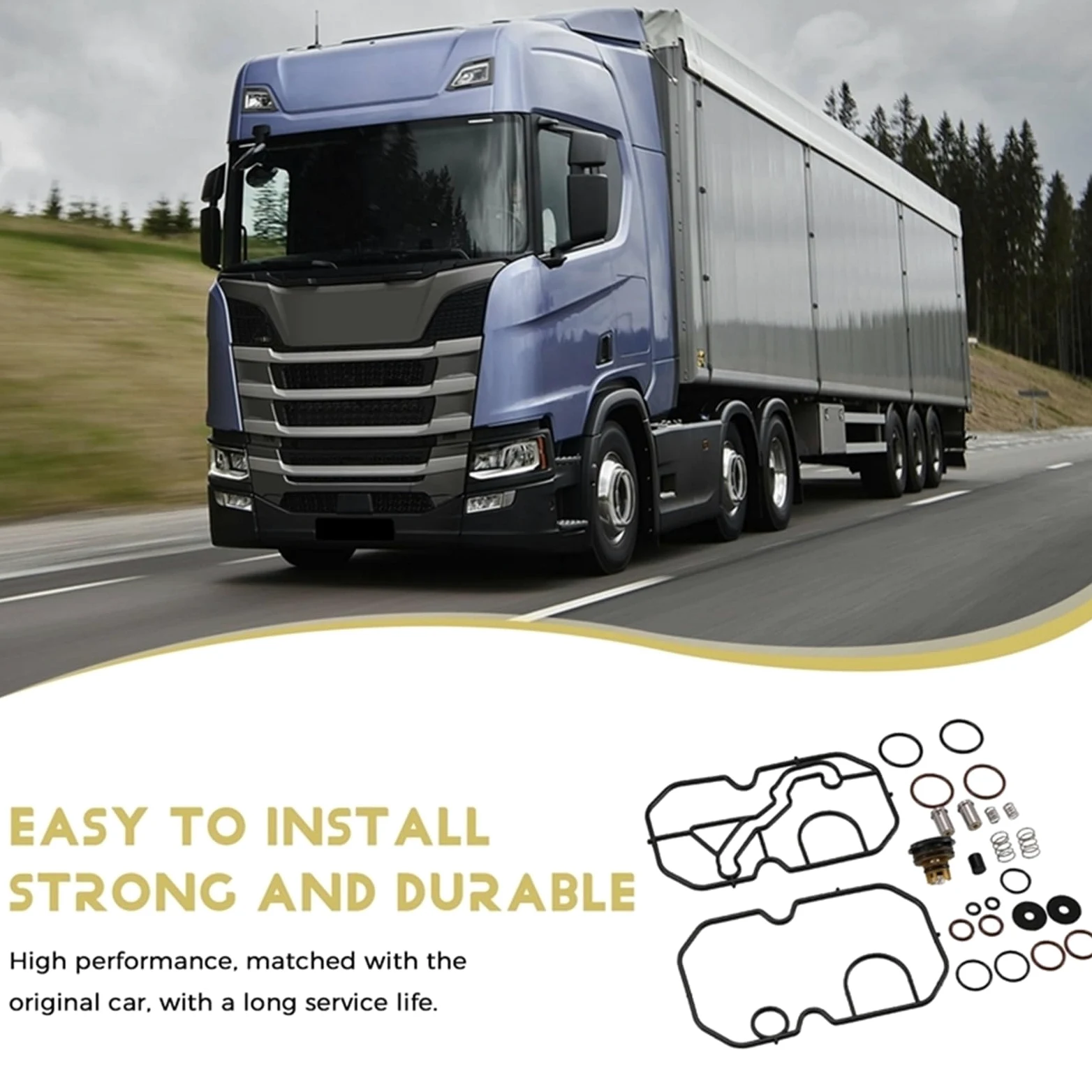 Válvula Solenoide Kits de reparación válvulas proporcionales compatibles con solenoides camiones Scania serie PGRT 1773867, 1910461 y 2423447 Válvula Purga Canister‌
