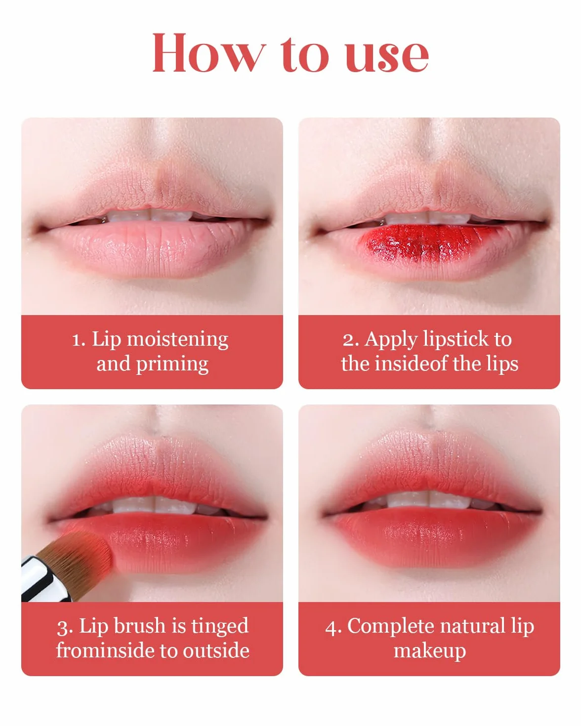 EIGSHOW Pincel para labios redondo difuminador corrector L307