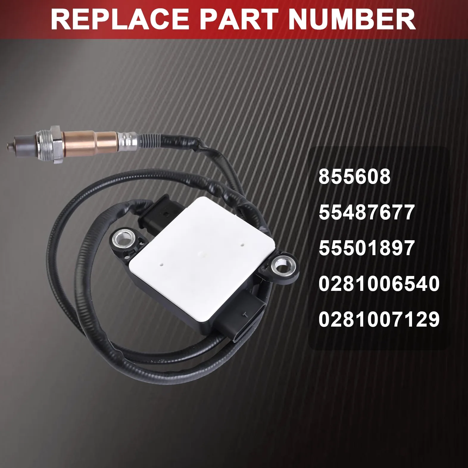 Sensor de NOX Flydida, sensor Lambda, sensor PM para coche, sensor de partículas diésel, compatible con Zafira C Tourer 1.6 2.0CDTi 2011- Cascada 2013- # 55487677, 55501897, 0281006540, 0281007129