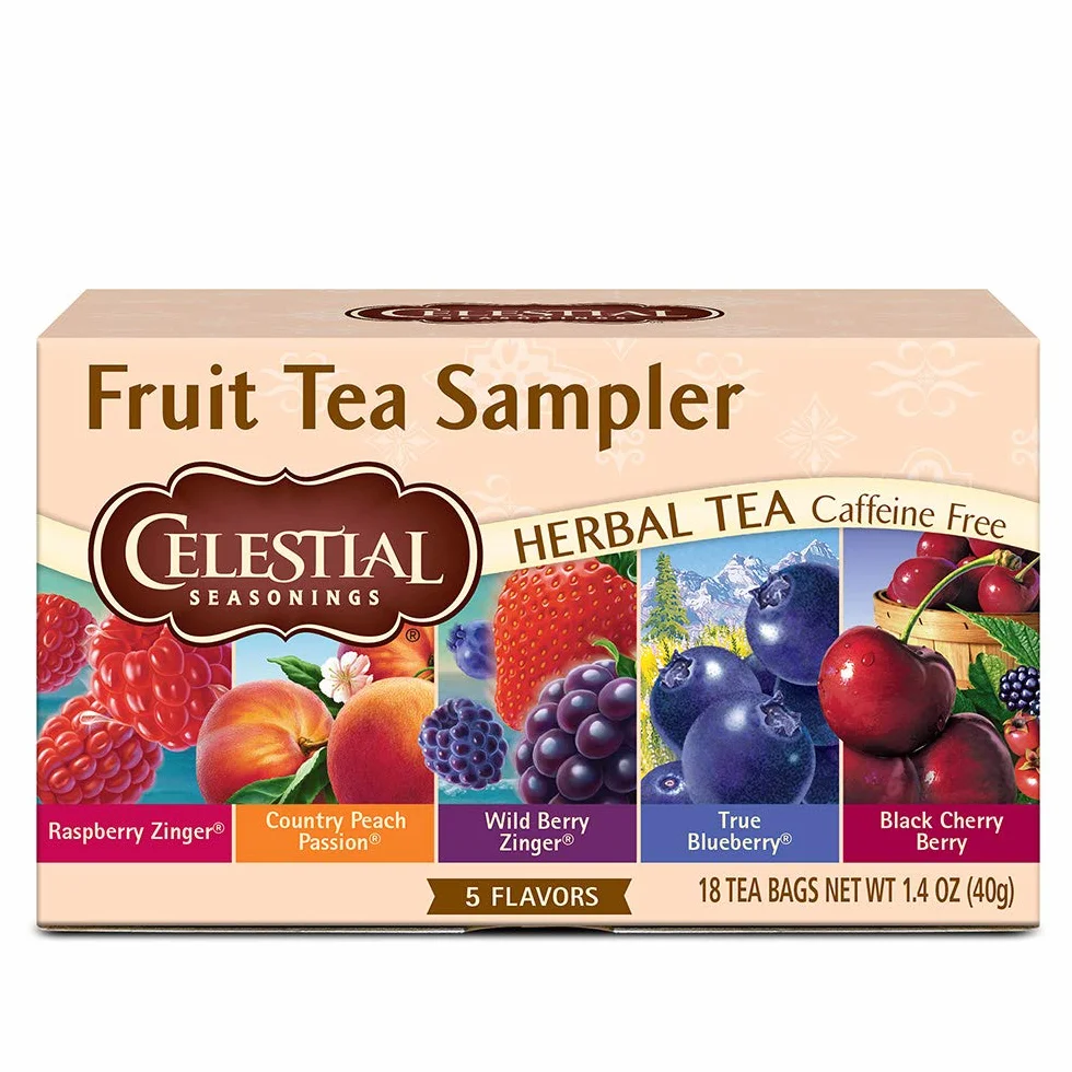 Celestial Seasonings Herbal Tea Fruit Sampler 18 Tea Bags