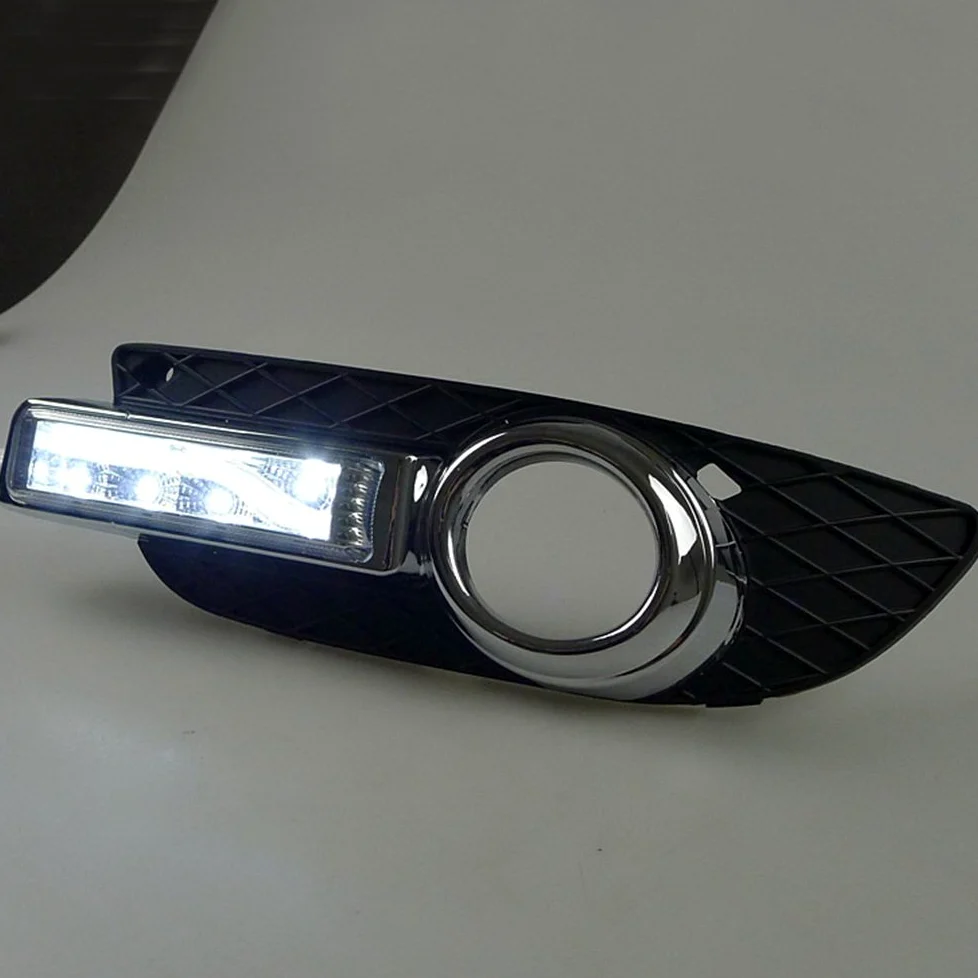 Luces diurnas LED DRL-M-Lancer-2008, 6000K Parachoques delantero LED DRL con guía de luz