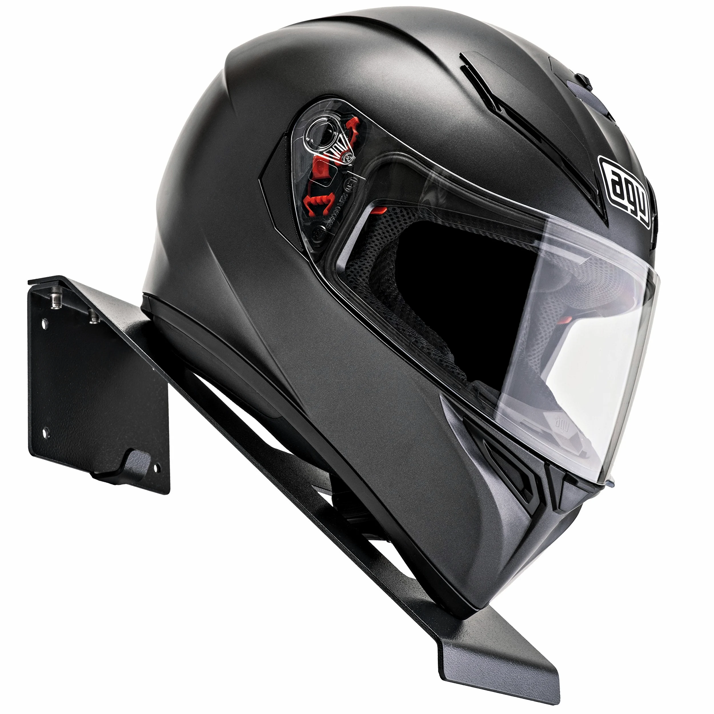 Casco Hanger para la fijación del almacenamiento de la motocicleta, Monte en la pared, Negro