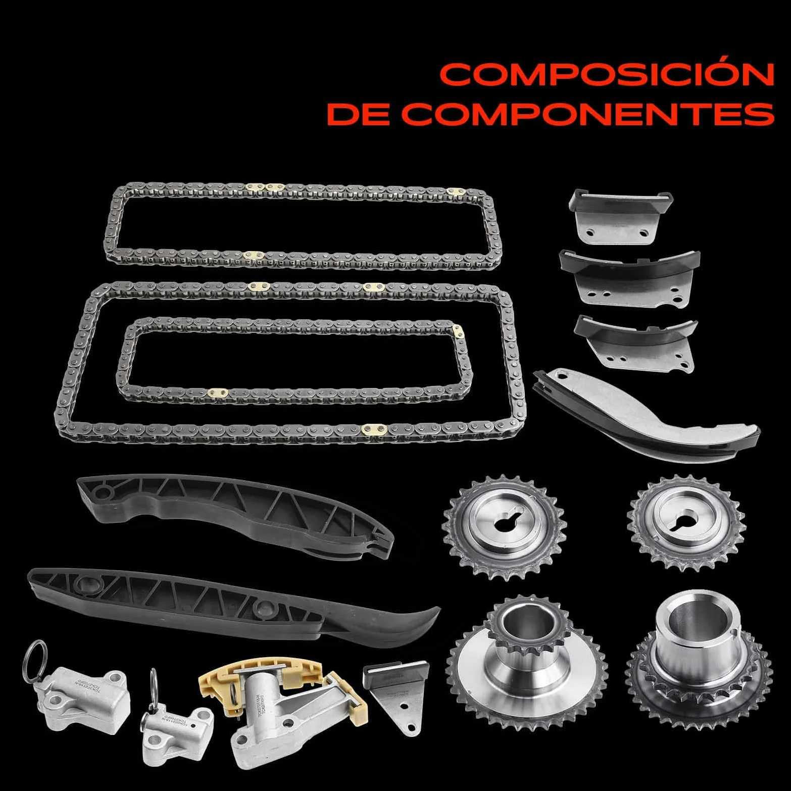 Frankberg Kit de cadena de distribución 23351-4A020 | Compatible con: Caja H-1 A1, Autobús H350, Sorento I JC, H-1 Travel TQ, Plataforma plana/chasis Porter