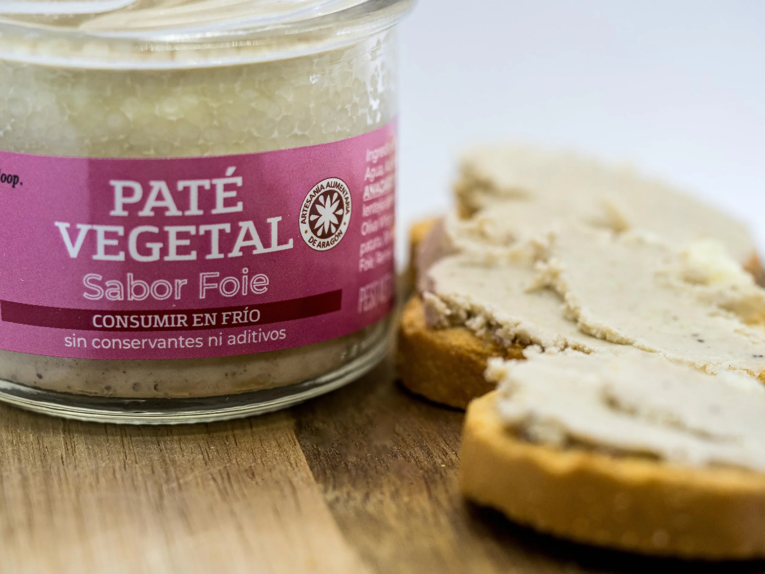 Paté Vegetal Sabor Foie y Chorizo - Pack 2 Unidades - 100% Vegano - Aceite de Oliva Virgen Extra