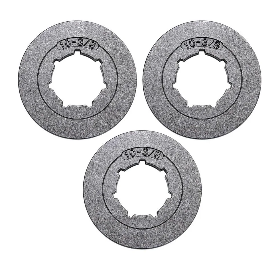 Kit de 3 piñones de llanta for Motosierra de 3/8" y 10 Dientes, Compatible con Otras motosierras de 22 mm y 7 estrías.