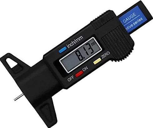 Medidor de Profundidad Digital Calibre Medidor de Profundidad de la Banda de Rodadura Medidor de Banda de Rodadura del neumático LCD for neumático de automóvil Herramienta de medición de 0-25,4