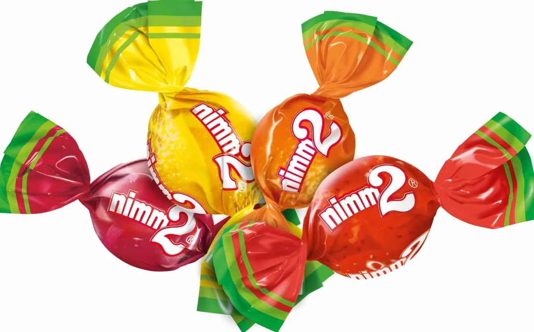 nimm2 Soft Caramelos Masticables Rellenos de Zumo de Frutas con Vitaminas Bolsa 800g