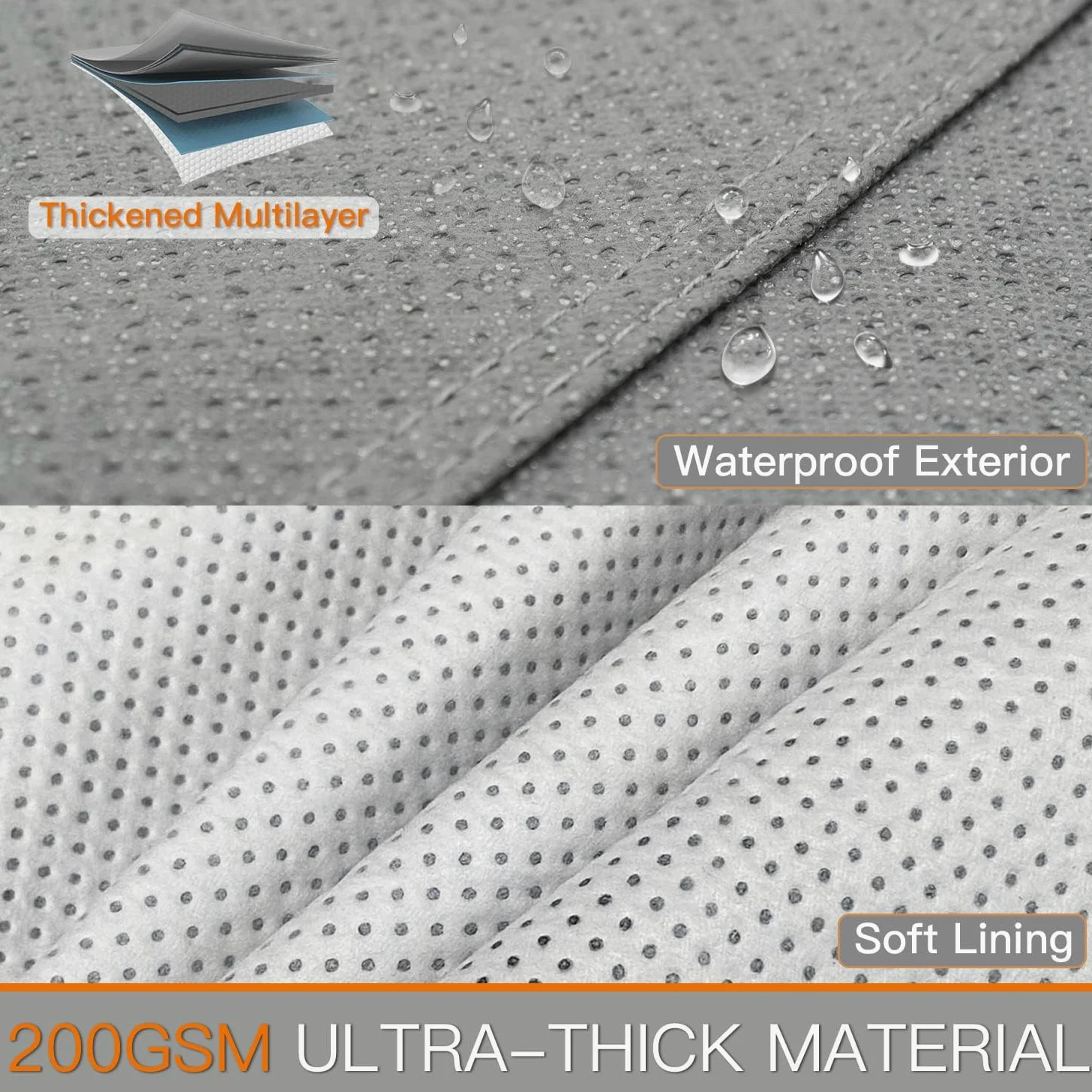 Kayme Cubierta de Coche Resistente a la Intemperie 3XL Coupe Cabrio Targa Resistente al Agua en Cualquier condición meteorológica para Coches