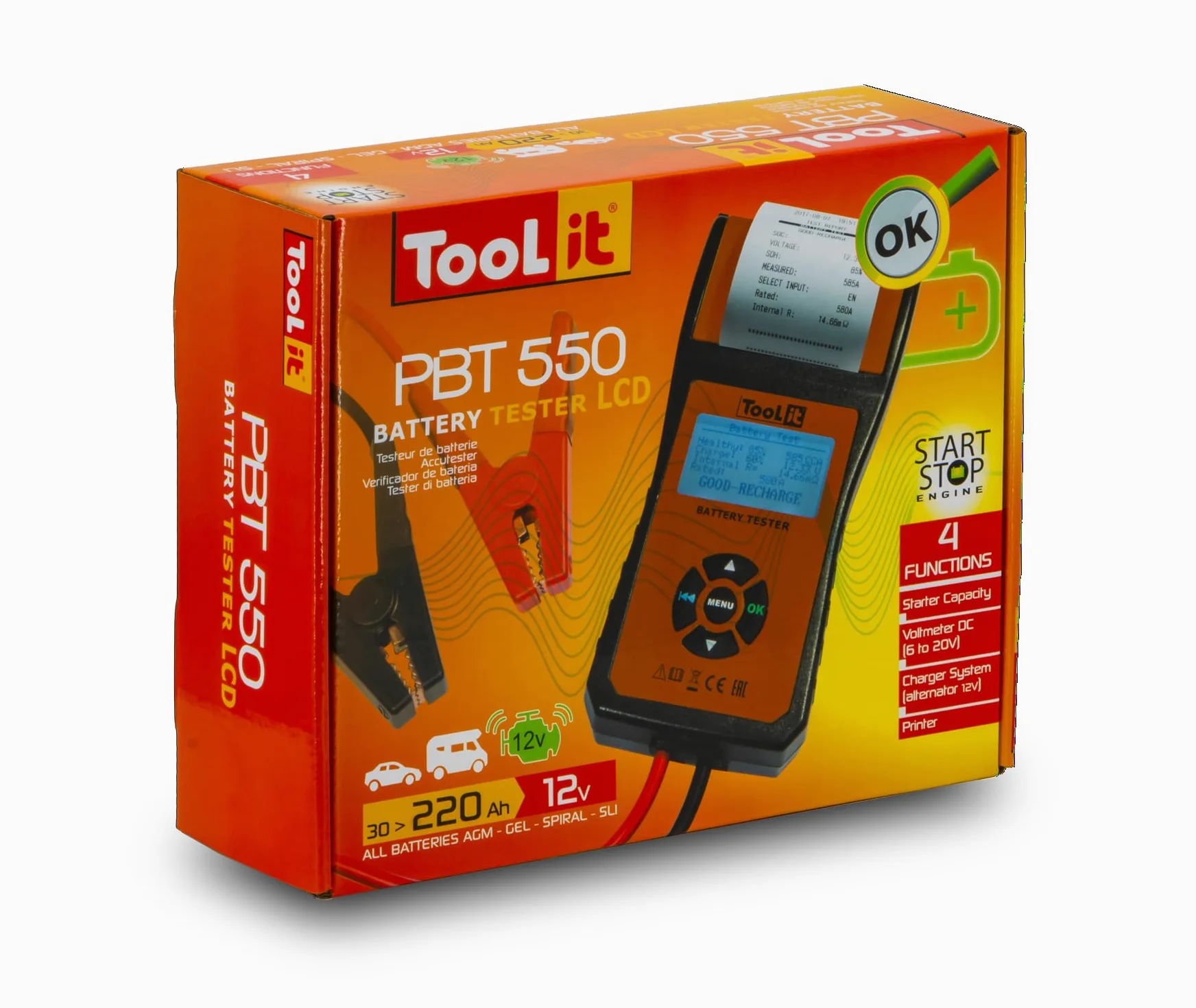 TOOL IT - Comprobador de batería PBT550