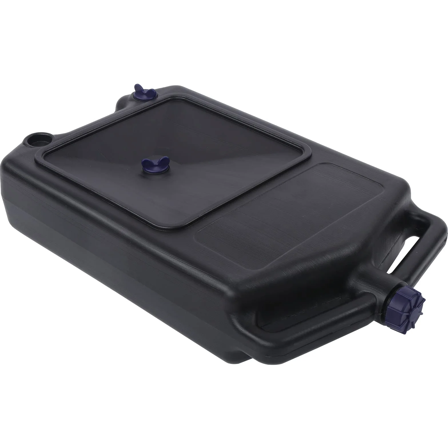 Bandeja de Drenaje de Aceite, Bandeja de Drenaje de Aceite ABS de 8 litros con 3 Aberturas Selladas y 3 Asas, Colector de Líquido de Perfil bajo a Prueba de Fugas para de de Motocicleta, de