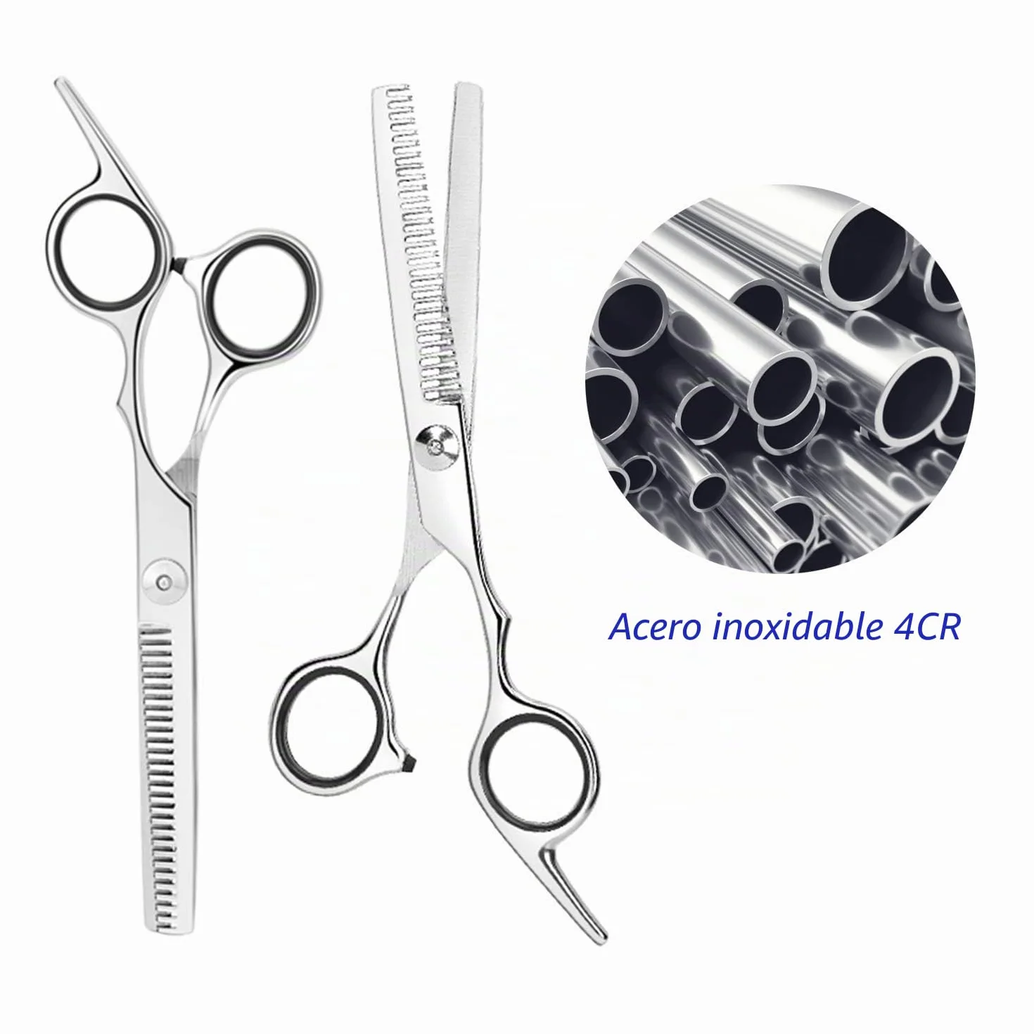 Tijeras Profesionales para Adelgazar el Cabello de Acero Inoxidable para Salón