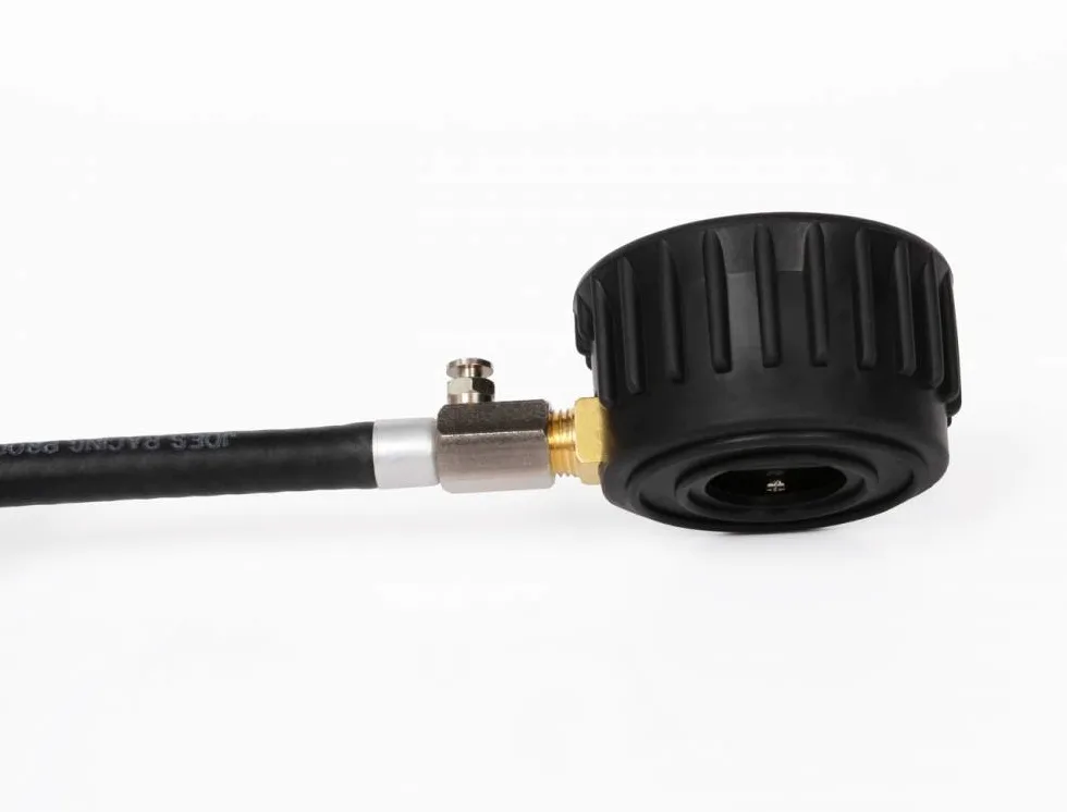 JOES Racing Pro Tire Gauge con válvula de Flujo de Alta Hold