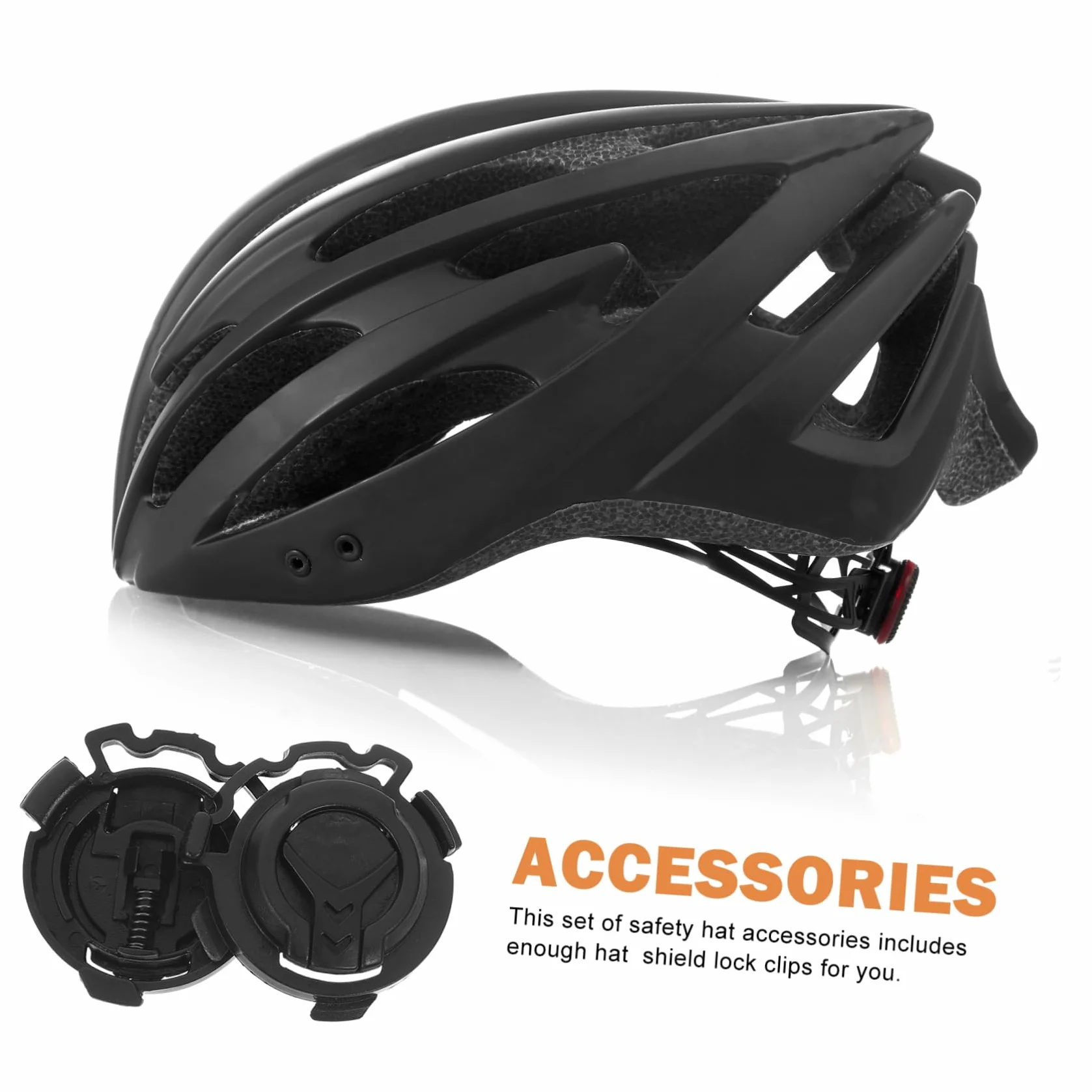 Hebillas de Bloqueo en Color Negro para Visera de Casco de Moto para Mejorar la Seguridad y Fijación del Casco Accesorio de Plástico Resistente 4 Pares