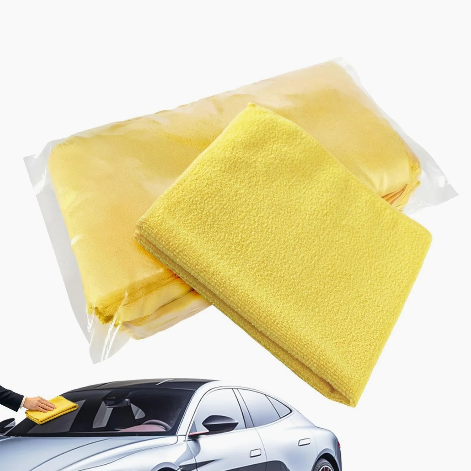 Paño de limpieza de microfibra, 24 piezas de toallas absorbentes para el polvo, lavado de coches | Toalla de microfibra multiusos, hardware de limpieza, hardware de cuidado, poliéster resistente y compuesto de poliamida