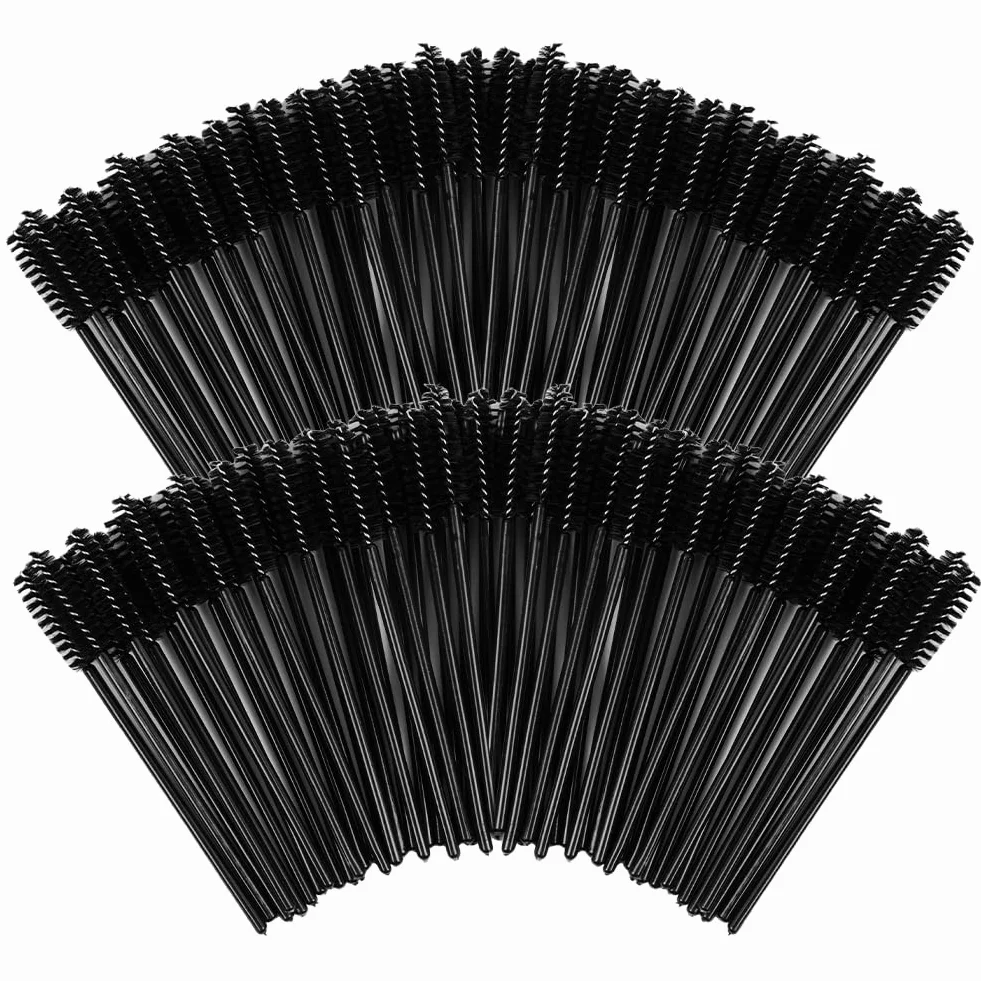 LOPHE Cepillo de Pestañas Desechables 120 Piezas Cepillos de Cejas Brocha para Extensiones de Pestañas y Cejas
