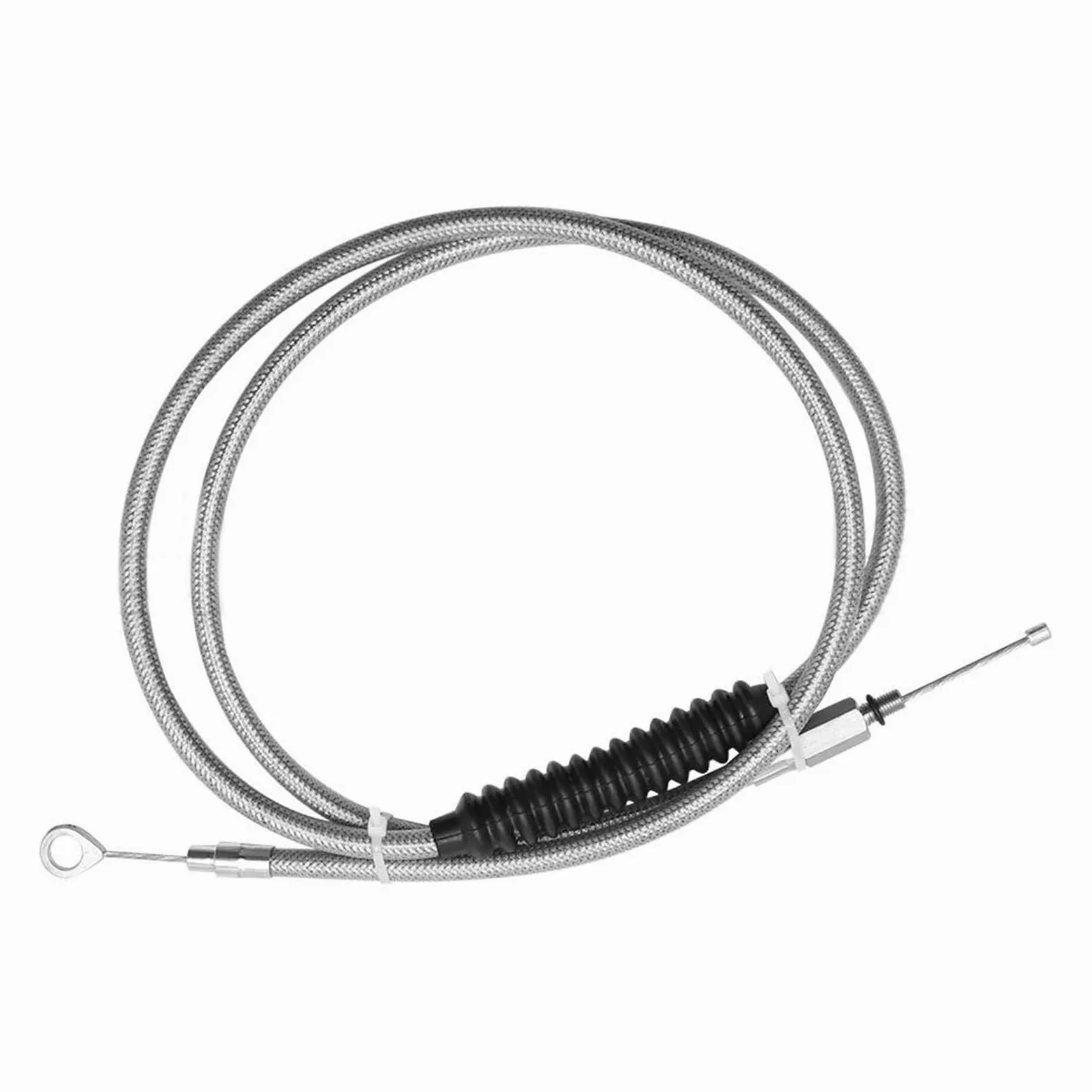 Cable De Embrague Alargado para Motocicleta con Tejido Alambre Acero para Harley Sportster XL 883 1200 Dyna Softail Fat Boy