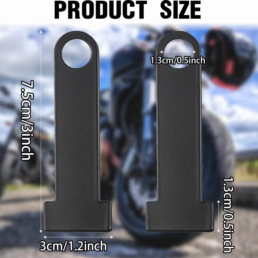 Extensión de bloqueo de casco | Correa de casco d-ring cerradura de acero inoxidable moto scooter universal motorcycle helmet lock extension