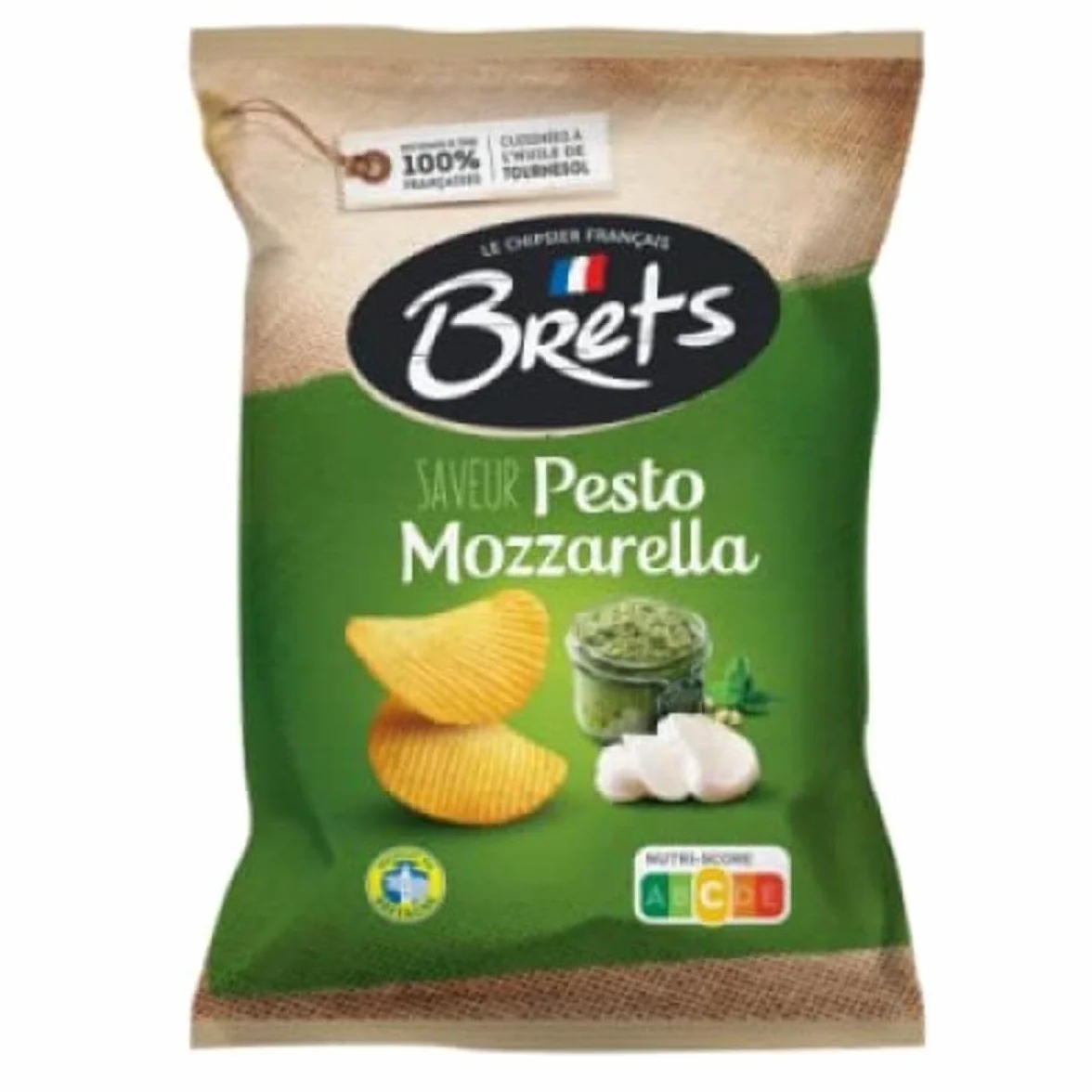 BRETS Pesto Mozzarella Crispy French Fries Snacks 125g