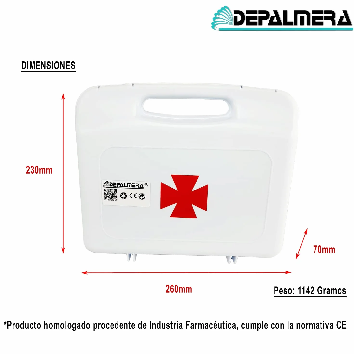 Pharma Botiquin Primeros Auxilios Emergencia Maletin Completo Homologado para Autocares Ambulancias